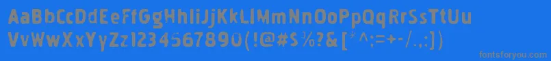 PakenhaminkRegular Font – Gray Fonts on Blue Background