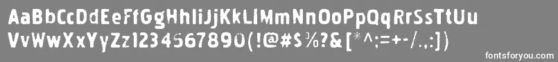 PakenhaminkRegular Font – White Fonts on Gray Background
