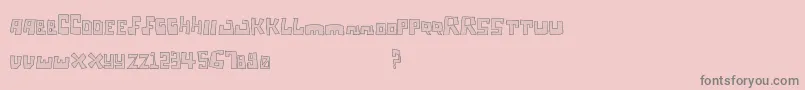 Tagisecuri Font – Gray Fonts on Pink Background