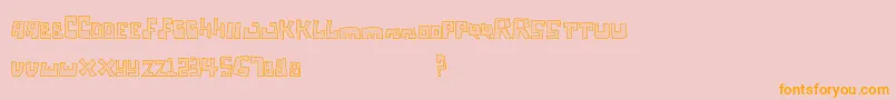 Tagisecuri Font – Orange Fonts on Pink Background