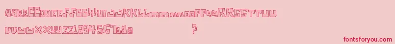 Tagisecuri Font – Red Fonts on Pink Background