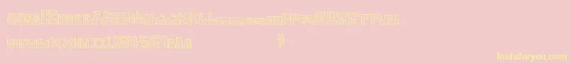 Tagisecuri Font – Yellow Fonts on Pink Background