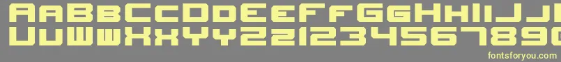 NewHorizonsNominal Font – Yellow Fonts on Gray Background