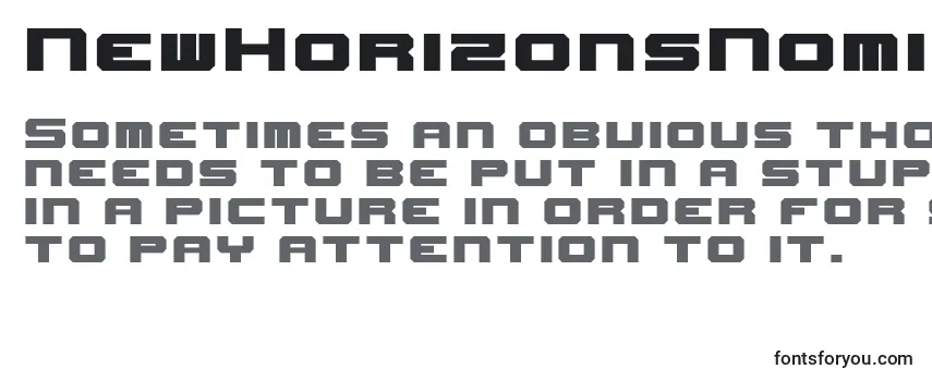 Обзор шрифта NewHorizonsNominal
