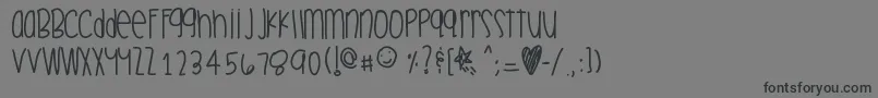 Celebrationtime Font – Black Fonts on Gray Background