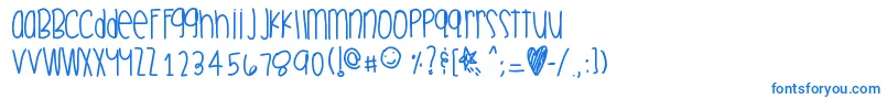 Celebrationtime Font – Blue Fonts on White Background