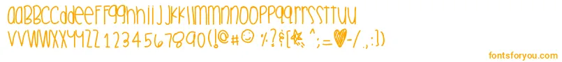 Celebrationtime Font – Orange Fonts on White Background