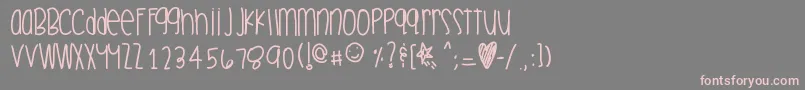 Celebrationtime Font – Pink Fonts on Gray Background