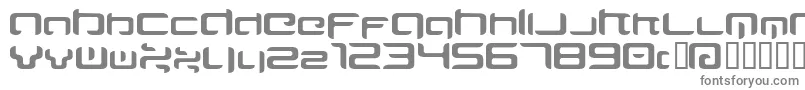 フォントMajirg – 白い背景に灰色の文字