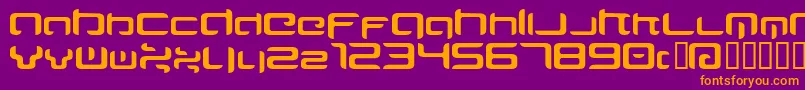 Majirg Font – Orange Fonts on Purple Background