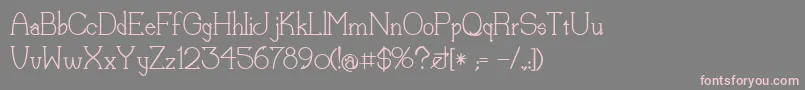 LorenaMedium Font – Pink Fonts on Gray Background