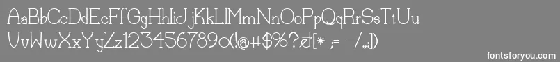 LorenaMedium Font – White Fonts on Gray Background