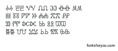 GlagoliticAoe Font
