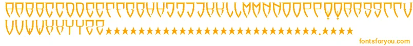 Шрифт Reubalach – оранжевые шрифты
