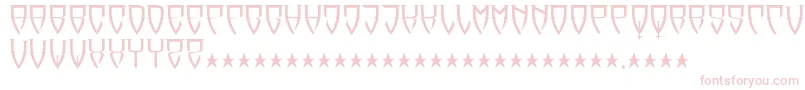 Шрифт Reubalach – розовые шрифты на белом фоне