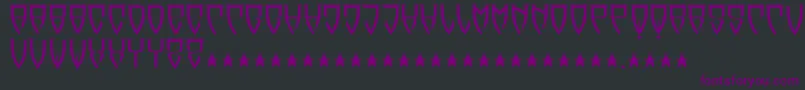 Шрифт Reubalach – фиолетовые шрифты на чёрном фоне