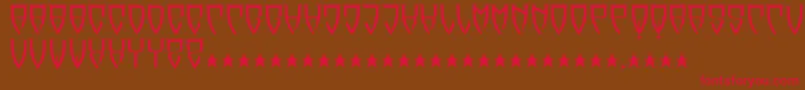 Шрифт Reubalach – красные шрифты на коричневом фоне