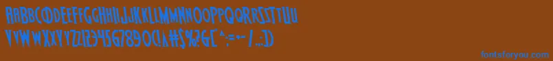 More about Wolfsbane2semileft Font Wolfsbane2semileft Font – Blue Fonts on Brown Background