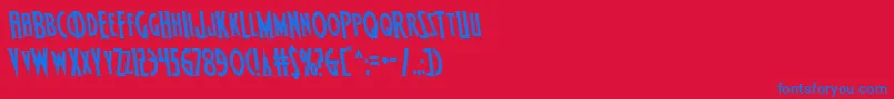 More about Wolfsbane2semileft Font Wolfsbane2semileft Font – Blue Fonts on Red Background