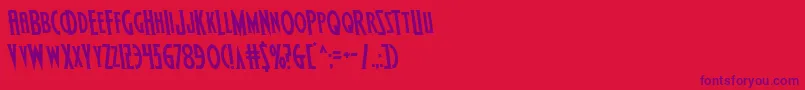 More about Wolfsbane2semileft Font Wolfsbane2semileft Font – Purple Fonts on Red Background