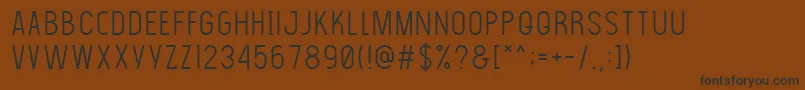 Шрифт Thelightfont – чёрные шрифты на коричневом фоне