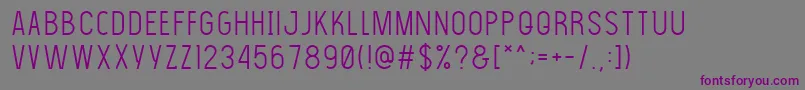 Шрифт Thelightfont – фиолетовые шрифты на сером фоне