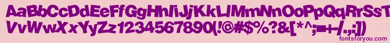 Soopafre Font – Purple Fonts on Pink Background