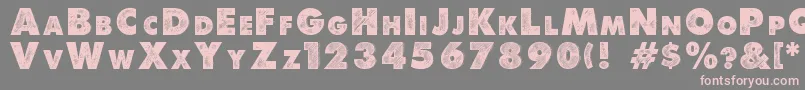 Debeli Font – Pink Fonts on Gray Background