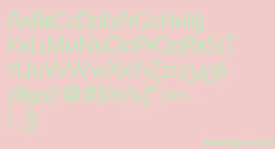 GoudysanstwosmcRegularDb font – Green Fonts On Pink Background