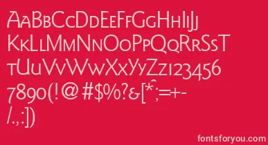 GoudysanstwosmcRegularDb font – Pink Fonts On Red Background