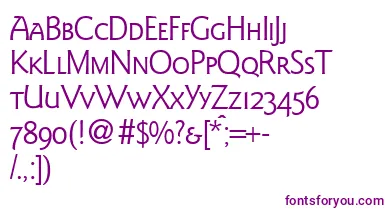 GoudysanstwosmcRegularDb font – Purple Fonts