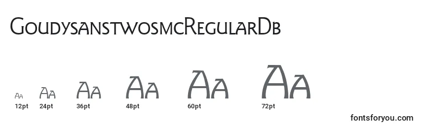 Размеры шрифта GoudysanstwosmcRegularDb