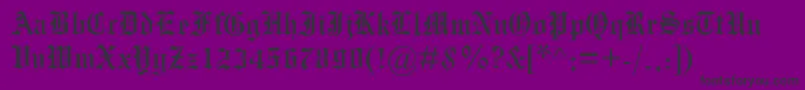 Mengraversoldenglish Font – Black Fonts on Purple Background