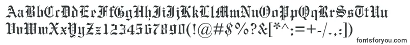 Mengraversoldenglish Font – Black Fonts on White Background