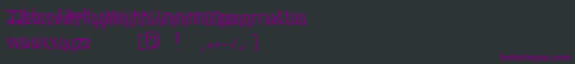 UteRegular Font – Purple Fonts on Black Background