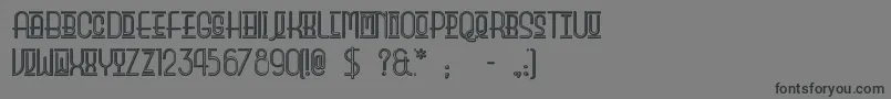 Beautysc Font – Black Fonts on Gray Background