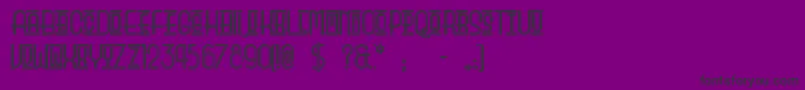 Beautysc Font – Black Fonts on Purple Background