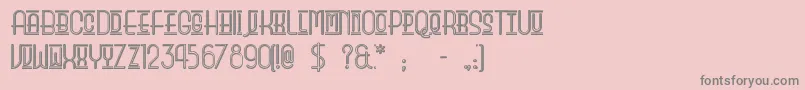 Beautysc Font – Gray Fonts on Pink Background