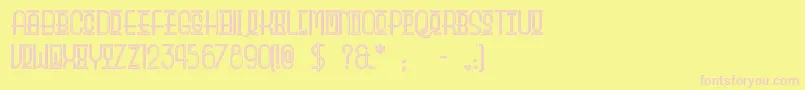 Beautysc Font – Pink Fonts on Yellow Background