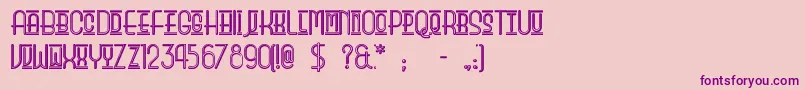 Шрифт Beautysc – фиолетовые шрифты на розовом фоне