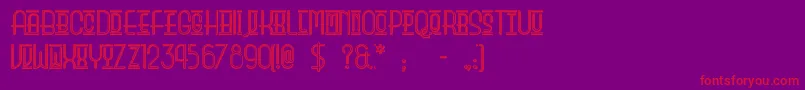 Beautysc Font – Red Fonts on Purple Background