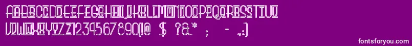 Beautysc Font – White Fonts on Purple Background