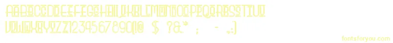 Beautysc Font – Yellow Fonts on White Background