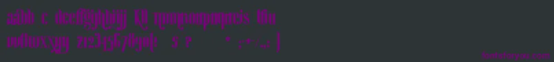 fuente GinebraBolds – Fuentes Moradas Sobre Fondo Negro