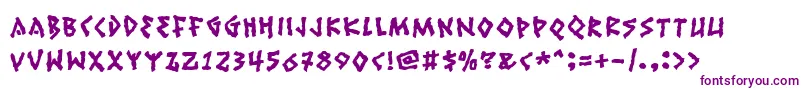 Ruinik Font – Purple Fonts on White Background