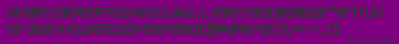 Metalstormcond Font – Black Fonts on Purple Background