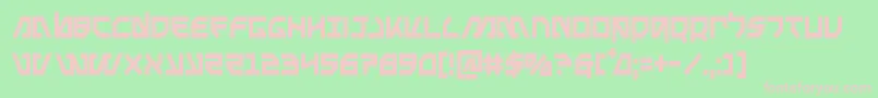 Metalstormcond Font – Pink Fonts on Green Background