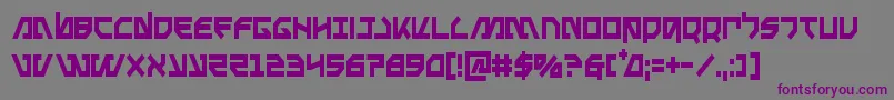 Metalstormcond Font – Purple Fonts on Gray Background