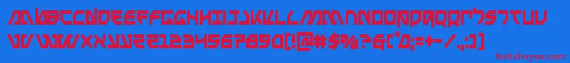 fuente Metalstormcond – Fuentes Rojas Sobre Fondo Azul