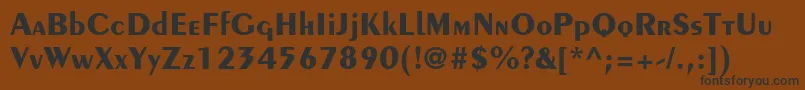 PeignotltstdBold Font – Black Fonts on Brown Background